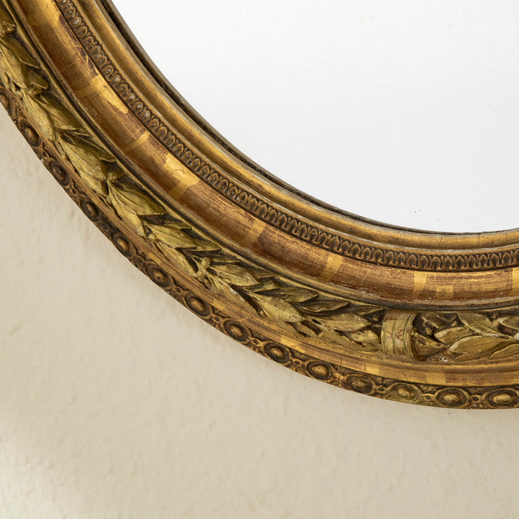 Pair of French Reproduction Louis Philippe Style Giltwood Mirrors -  Fireside Antiques