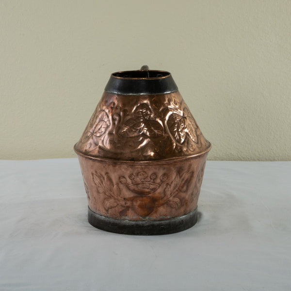 Copper Repousse Pitcher