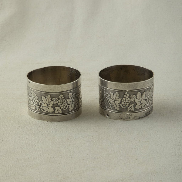 Pair of Silver Napkin Rings