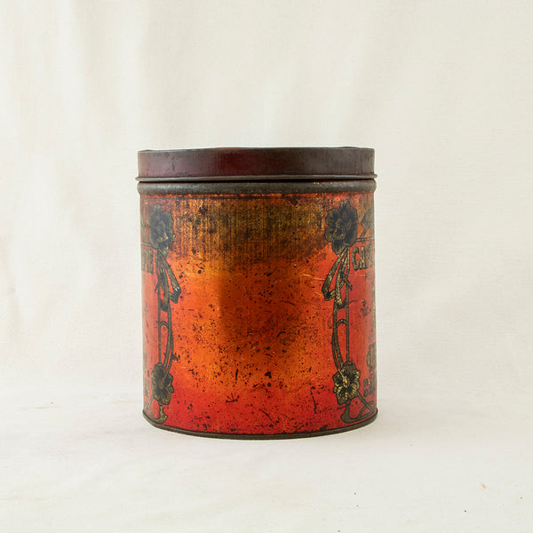 Large Red Coffee Tin