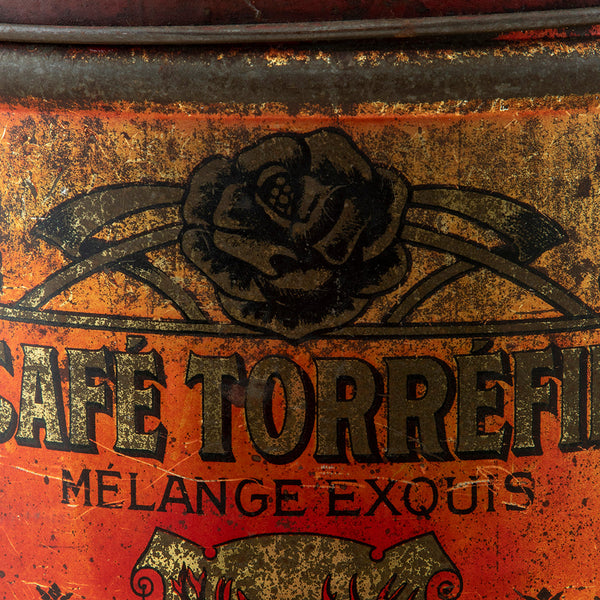 Large Red Coffee Tin