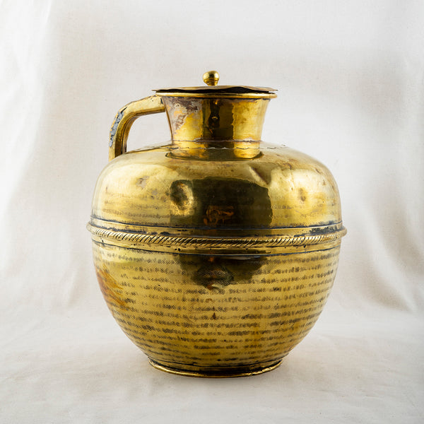 Brass Milk Vessel With Lid