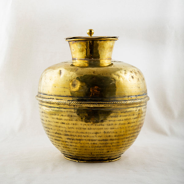 Brass Milk Vessel With Lid