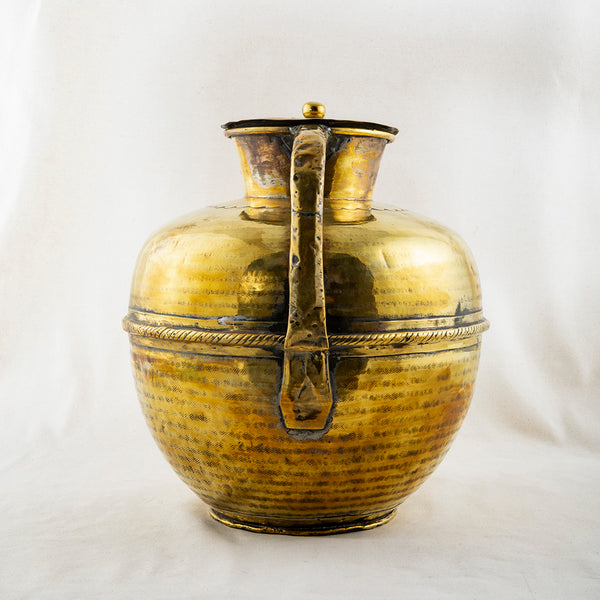 Brass Milk Vessel With Lid