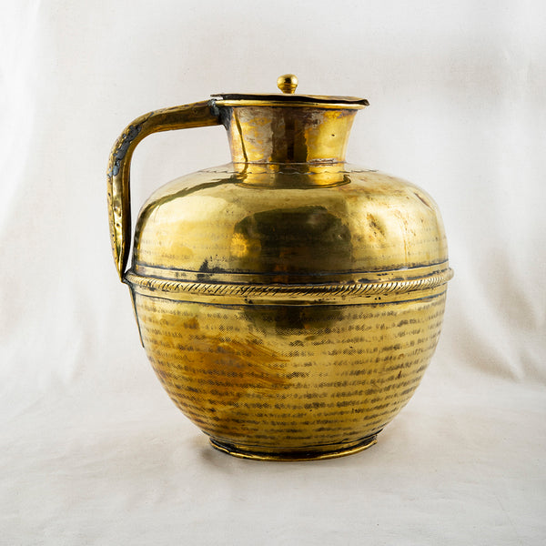 Brass Milk Vessel With Lid