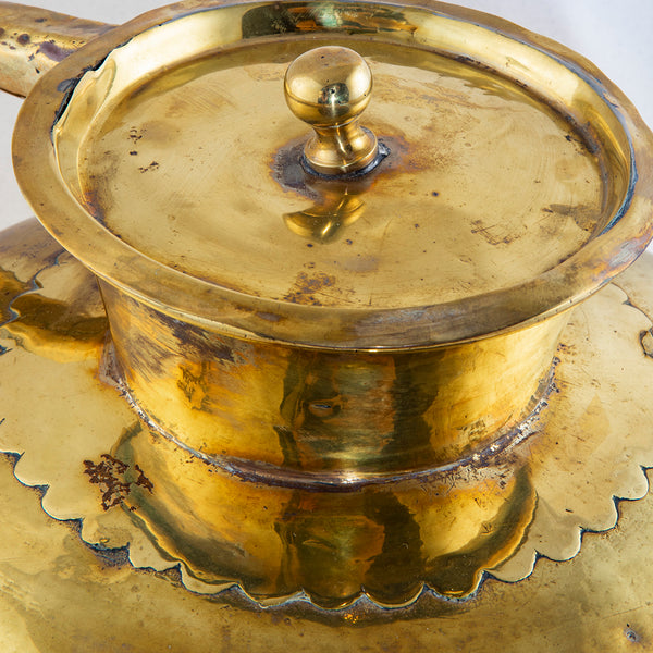 Brass Milk Vessel With Lid