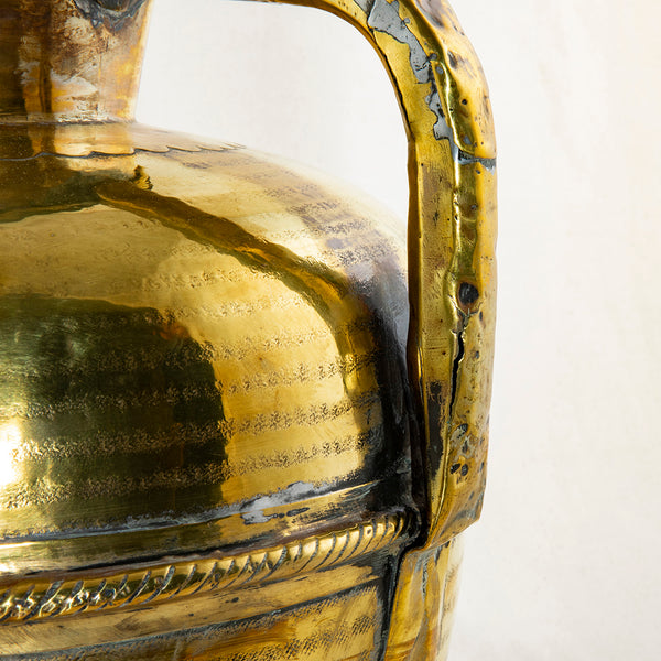 Brass Milk Vessel With Lid