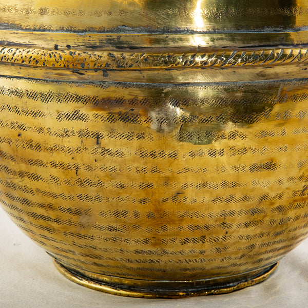 Brass Milk Vessel With Lid