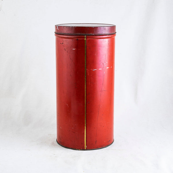 Large Red Coffee Tin