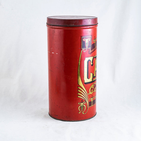 Large Red Coffee Tin