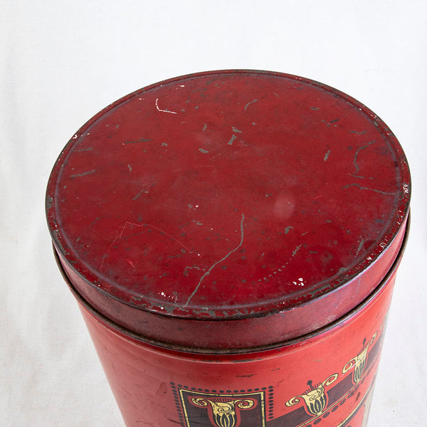 Large Red Coffee Tin