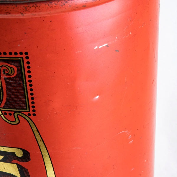 Large Red Coffee Tin