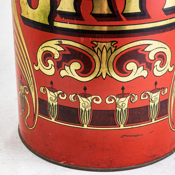 Large Red Coffee Tin