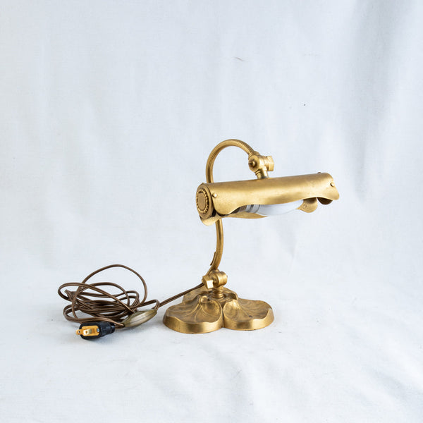Art Nouveau Brass Lamp