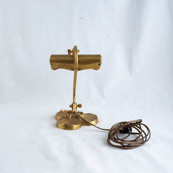 Art Nouveau Brass Lamp