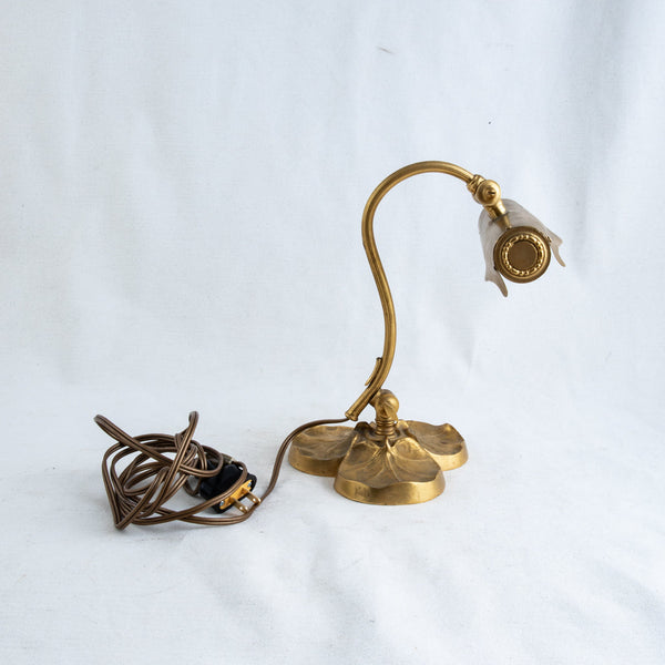 Art Nouveau Brass Lamp
