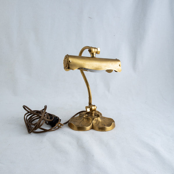 Art Nouveau Brass Lamp