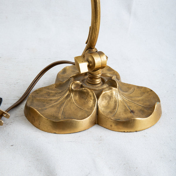 Art Nouveau Brass Lamp