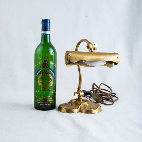 Art Nouveau Brass Lamp