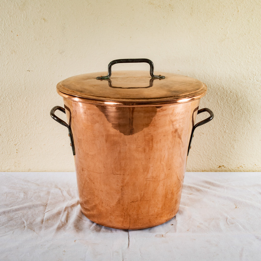 Large Copper Stock Pot - French Metro Antiques