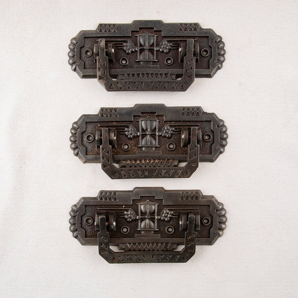 Bronze Art Deco Drawer Pull