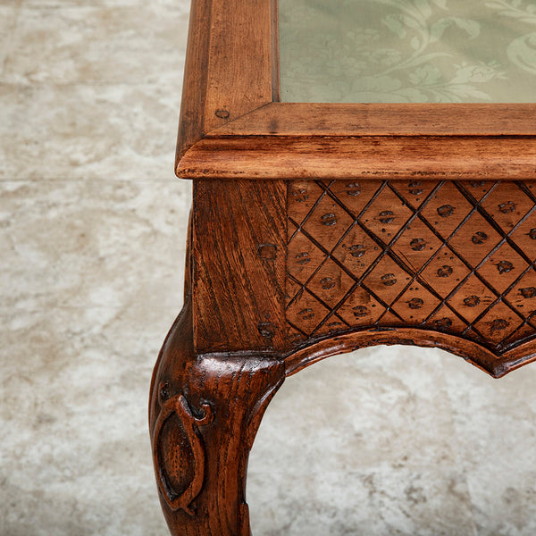 Hand Carved Display Table