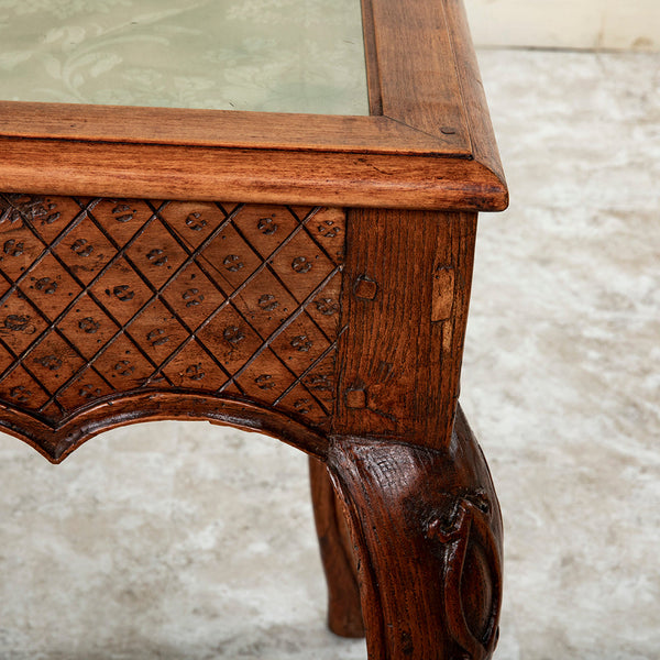 Hand Carved Display Table