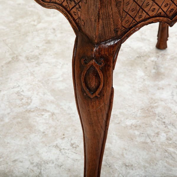 Hand Carved Display Table