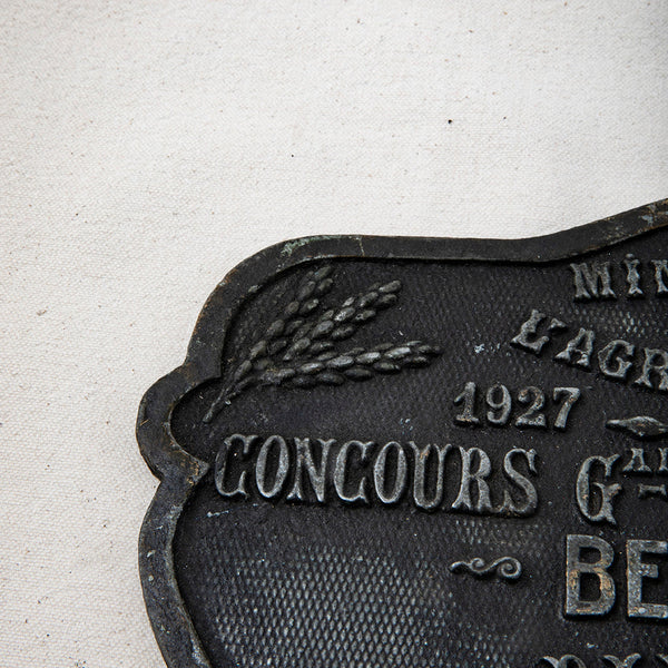 Silver Medal Prize Plaque