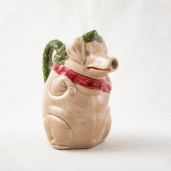 Majolica Pig Pitcher