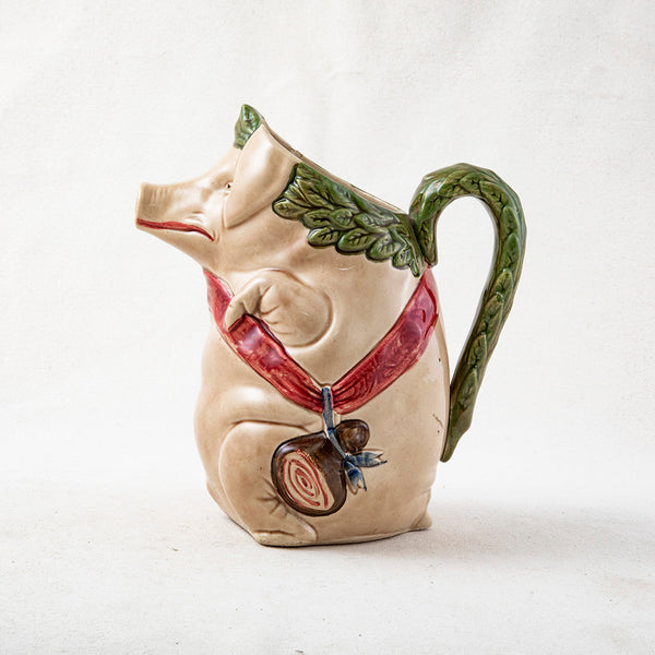 Majolica Pig Pitcher
