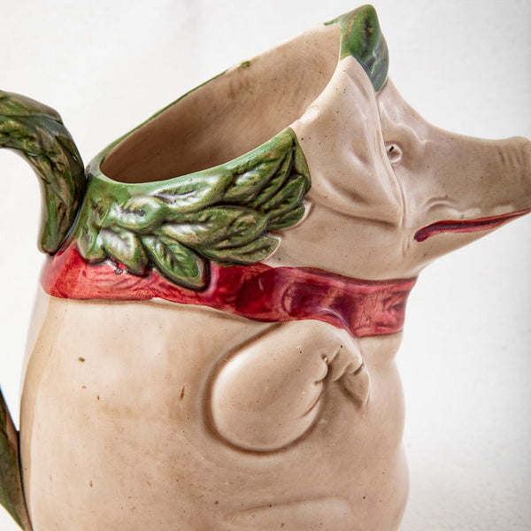 Majolica Pig Pitcher