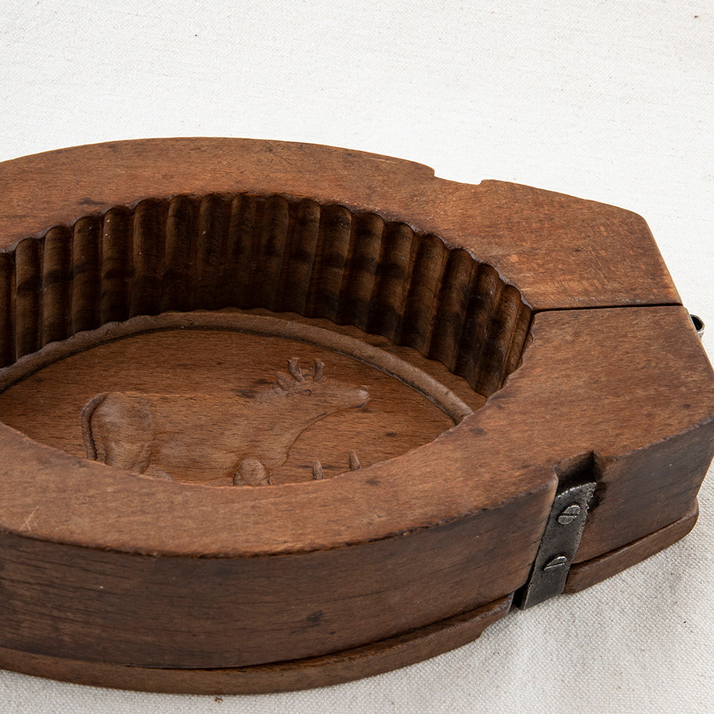 Antique French Butter Mold, Vintage Handmade Wooden Mould, Hand Carved  Hinged Kitchenalia, Traditional Dairy, Folk Art, Collection Collector 