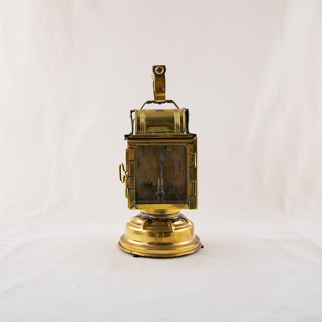 Brass Railroad Lantern - French Metro Antiques