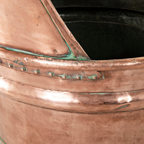 Copper Grape Gathering Basket