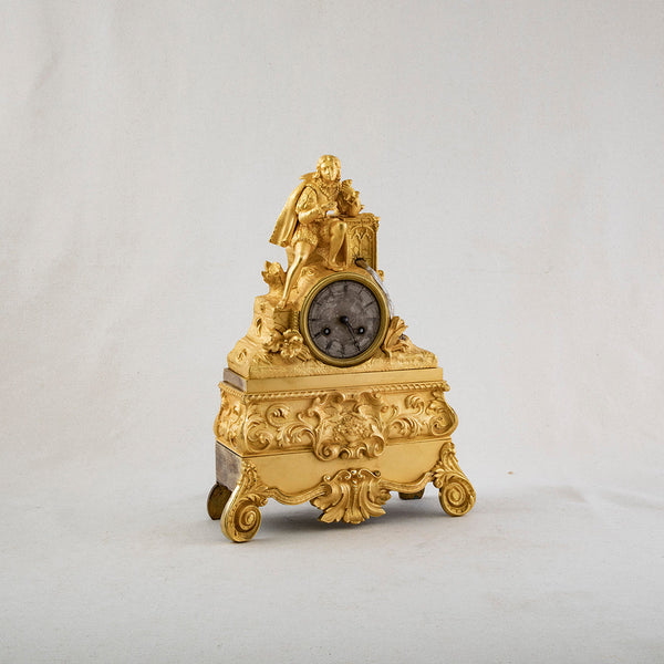 Gilt Bronze Mantle Clock