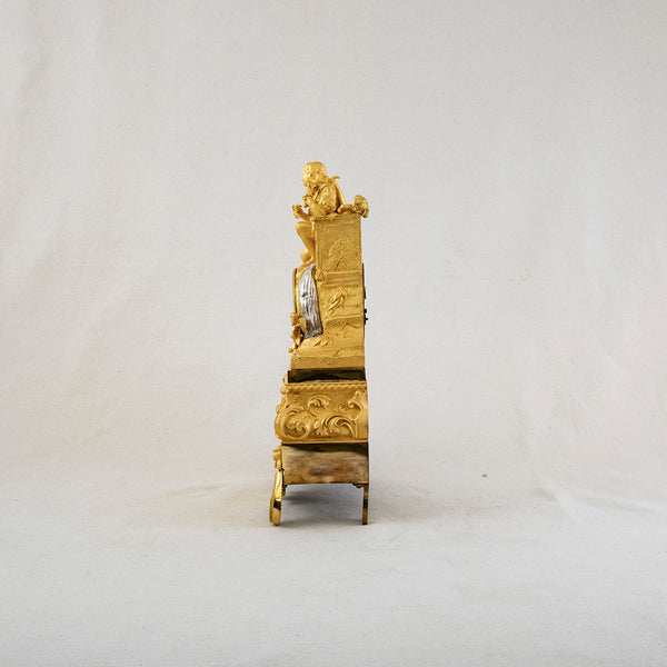 Gilt Bronze Mantle Clock