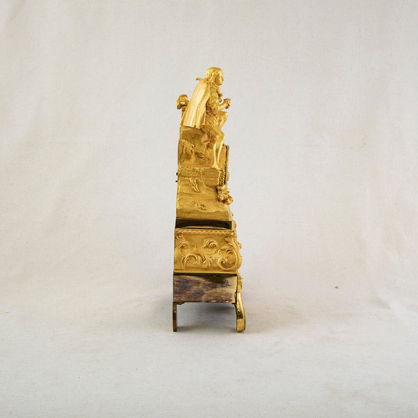 Gilt Bronze Mantle Clock