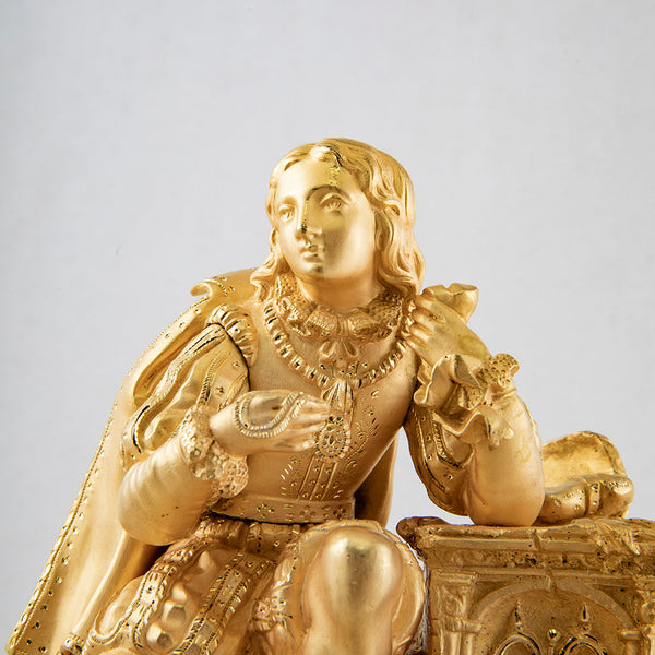 Gilt Bronze Mantle Clock