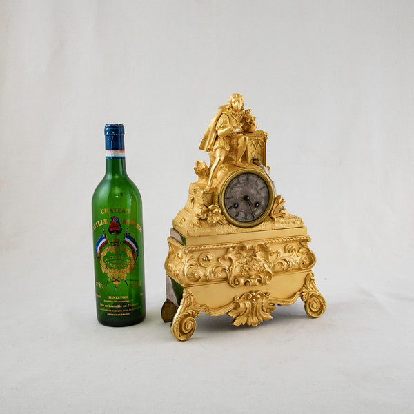 Gilt Bronze Mantle Clock