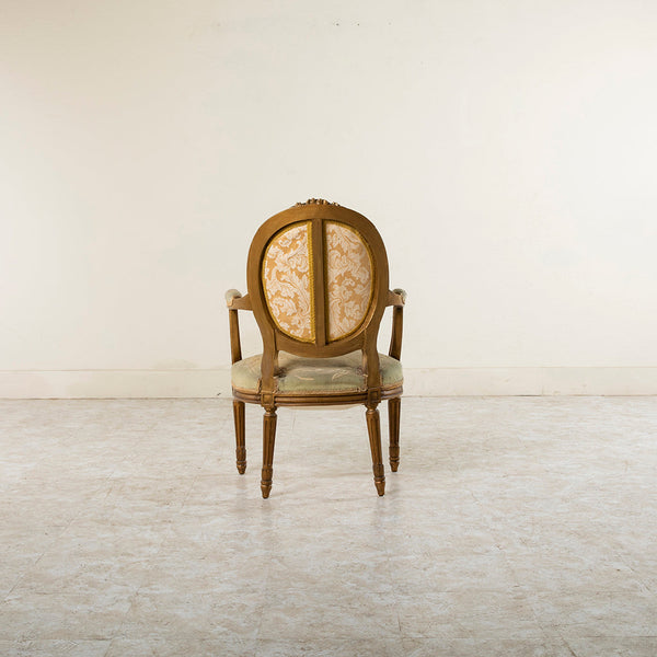 Four Giltwood Aubusson  Chairs