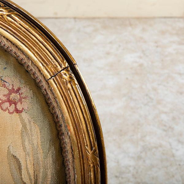 Four Giltwood Aubusson  Chairs