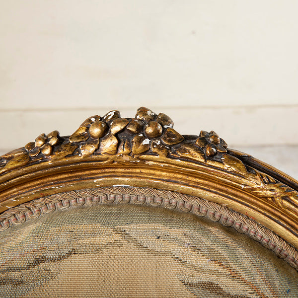 Four Giltwood Aubusson  Chairs