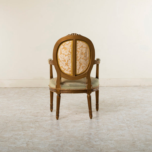 Four Giltwood Aubusson  Chairs