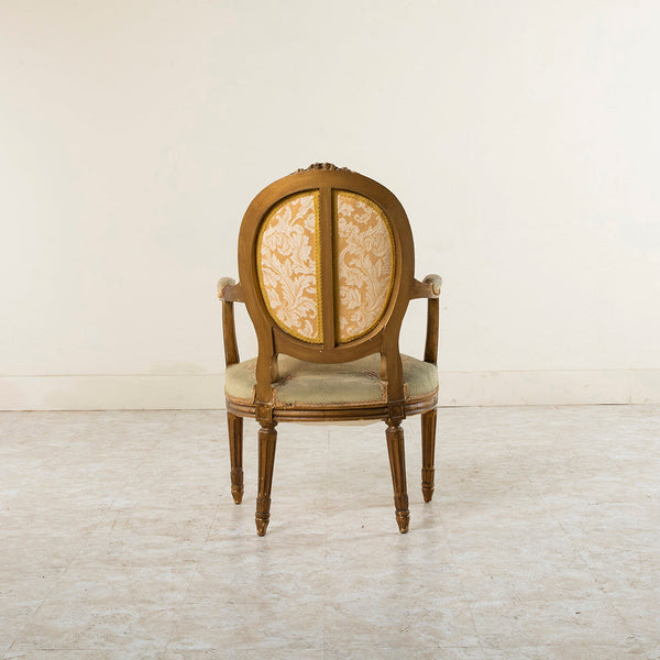 Four Giltwood Aubusson  Chairs