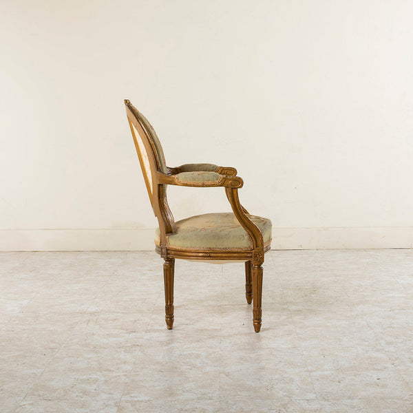 Four Giltwood Aubusson  Chairs