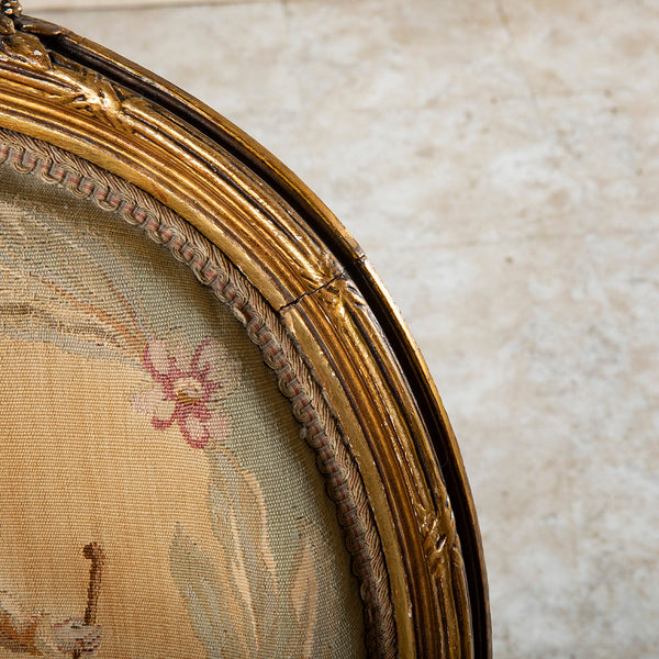 Four Giltwood Aubusson  Chairs