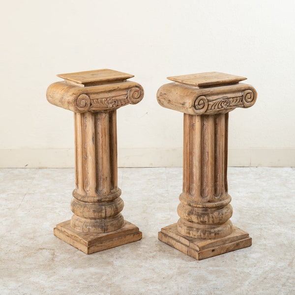 Pair of Wooden Columns