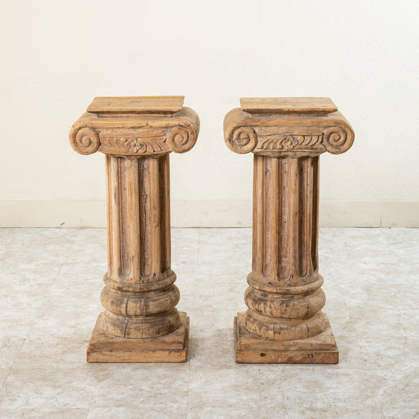 Pair of Wooden Columns