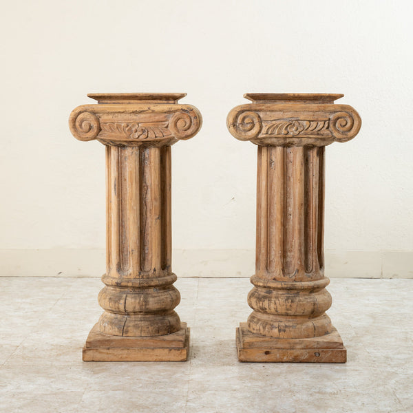 Pair of Wooden Columns